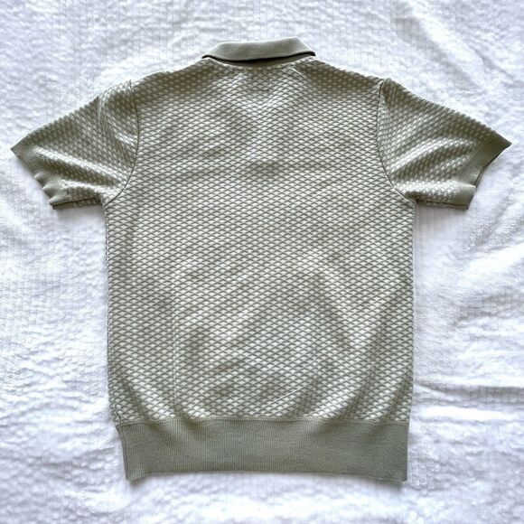 Buffalo David Bitton Willians Notch Collar Shirt Short Sleeve Sweater Mens Large - Picture 3 of 14